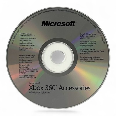 Microsoft Xbox 360 - Microsoft Accessories 2006 - Windows Software nur CD