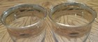 Vintage Set Of 2 J Preziosi Gold Rimmed Wine Glasses - Beautiful  — photo 4