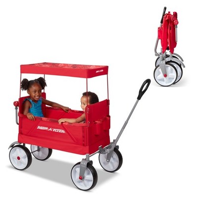 Radio Flyer Beach & Boardwalk 3-in-1 EZ Fold Wagon, for Kids 1.5+, UV  Shade, One | eBay