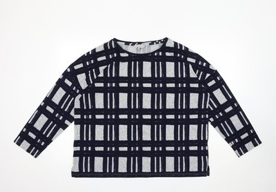 Muskatblauer Damenpullover UK-Größe 18