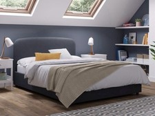 Dreams Johnson Double Ottoman Bed Frame with Storage Dark Grey