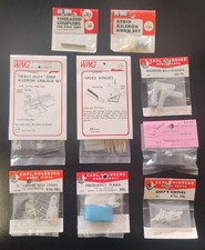 9 Pc.LOT OF MISCELLANEOUS MODEL AIRPLANE PARTS - IN ORIGINAL PACKAGES