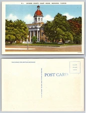Jackson County Court House Marianna Florida Postcard