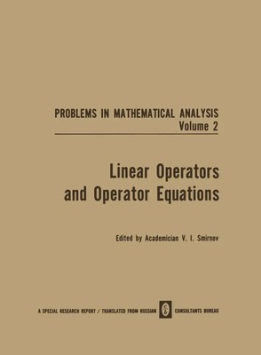 Linear Operators and Operator Equations V. I. Smirnov Taschenbuch v Englisch