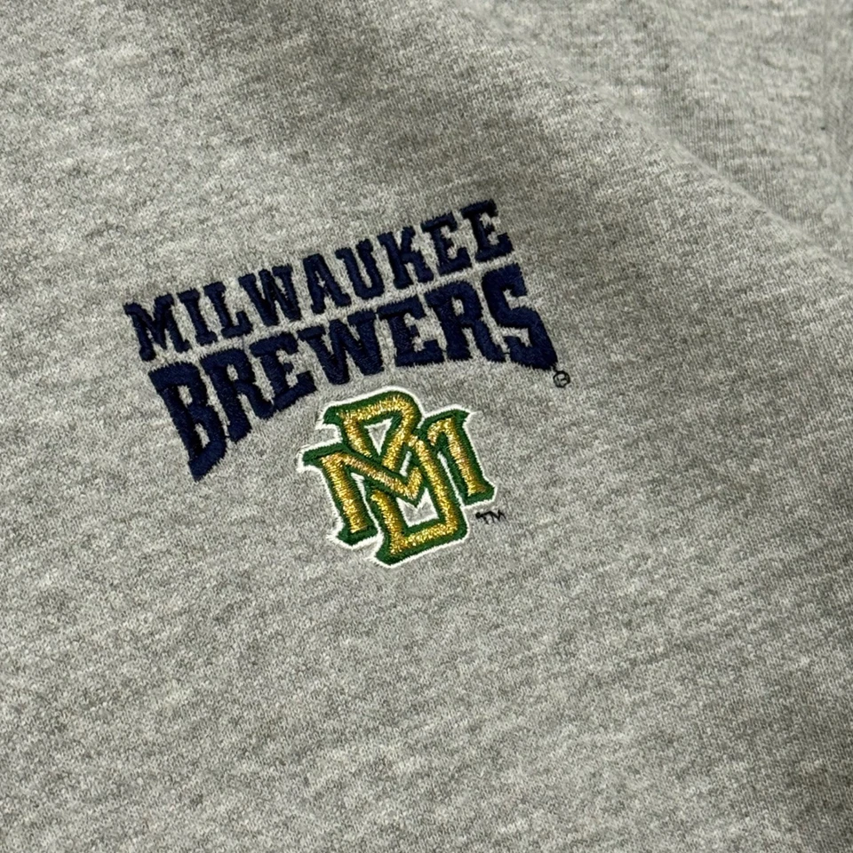 Sudadera De Colección Años 90 Majestic Milwaukee Brewers Béisbol Cuello Redondo Para Hombres L EE. UU. Foto 3 de 4