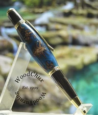 Pen Handmade Pine Cones & Resin Writing Pens Artwork USA SEE VIDEO 1564a
