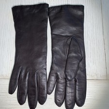 Lord  Taylor Brown Leather Gloves Cashmere Soft Size 7,5 Excellent condition
