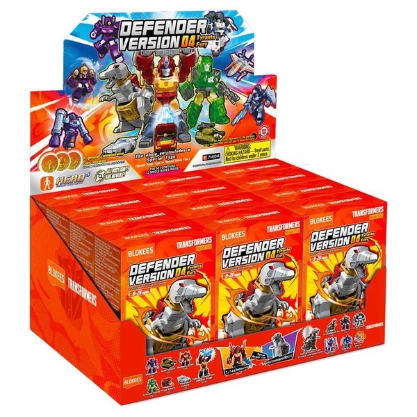 Blokees Transformers Defender Wave 4 Tyrants Fury Mini Model Kit Case of 12