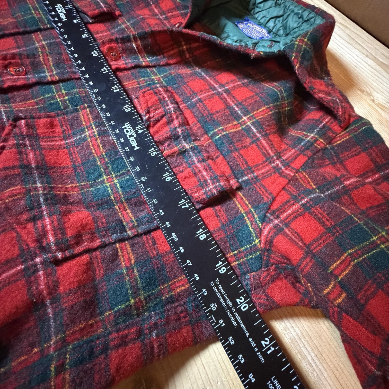 Vintage 60s Pendleton Loop Collar Rockabilly Plai… - image 6