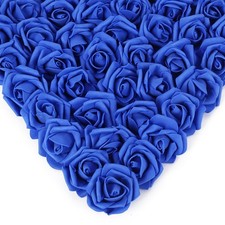 Rose Flower Heads,200Pcs Artificial Rose Flower Heads for Crafts 1.97in Royal...