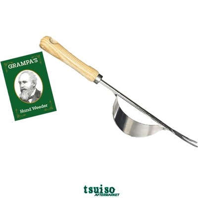 Effortless Weed Removal with Grampa's V-Shaped Fork Hand Weeder for Any Garden