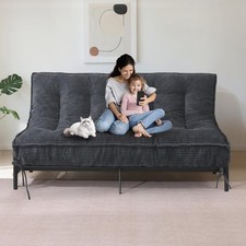 8" Futon Mattress Full Size, Thick Futons Sofa Couch Bed Sleeper Sofa Bed, Floor