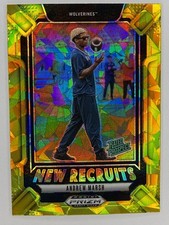 2025 Panini Draft Pick Andrew Marsh New Recruits #21 Gold Ice Prizm