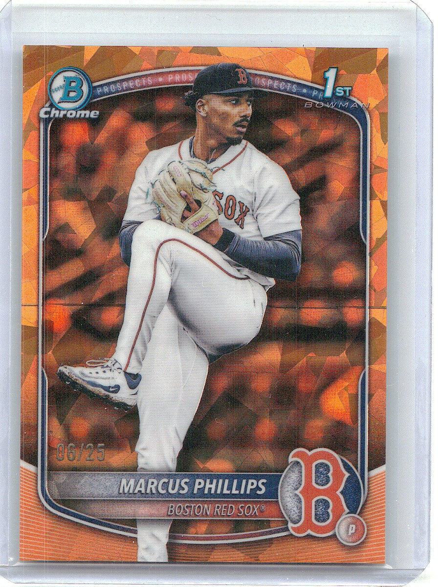 2025 Bowman Draft Sapphire Edition #BDC-54 Marcus Phillips Orange /25