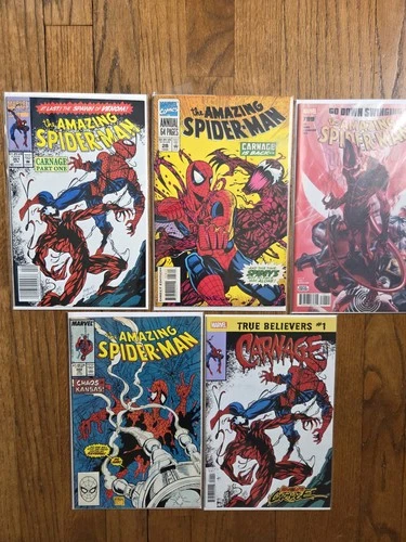 Amazing Spiderman Comic Lot 1st App Carnage 361 McFarlane More