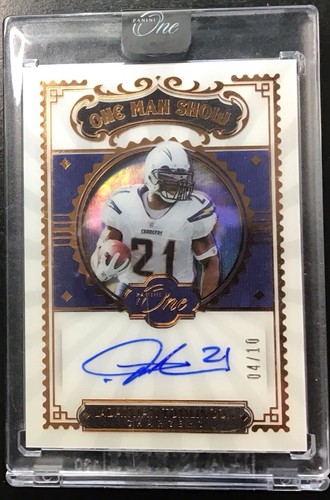 2021 LaDainian Tomlinson On Card Auto SSP #4/10 One Man Show Panini One