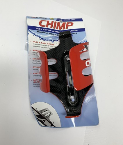 XLAB Chimp Carbon Fiber Bottle Cage Red - New - Picture 2 of 4
