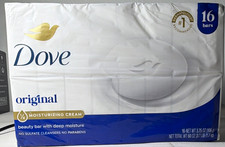 Dove Original Beauty Bar Soap 1/4 Moisturizing Cream 16 Bars 3.75 oz