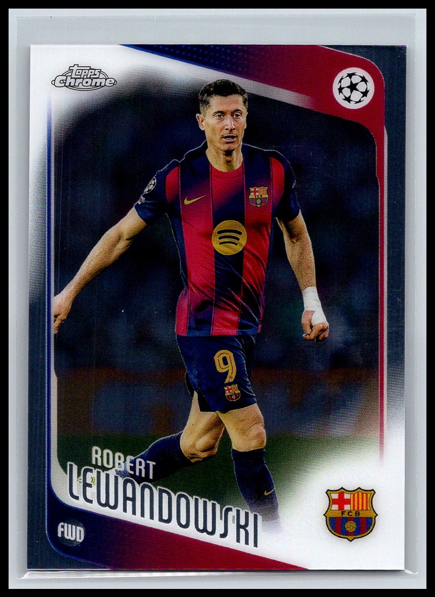 2025-26 Topps Chrome UEFA Club Competitions #54 Robert Lewandowski