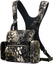 Binocular Harness Chest Pack: Waterproof Bino Case with Rangefinder Pocket for B