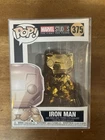 Funko Pop Vinyl Iron Man Vaulted Gold Figure #375 Marvel Studios MCU Movies
