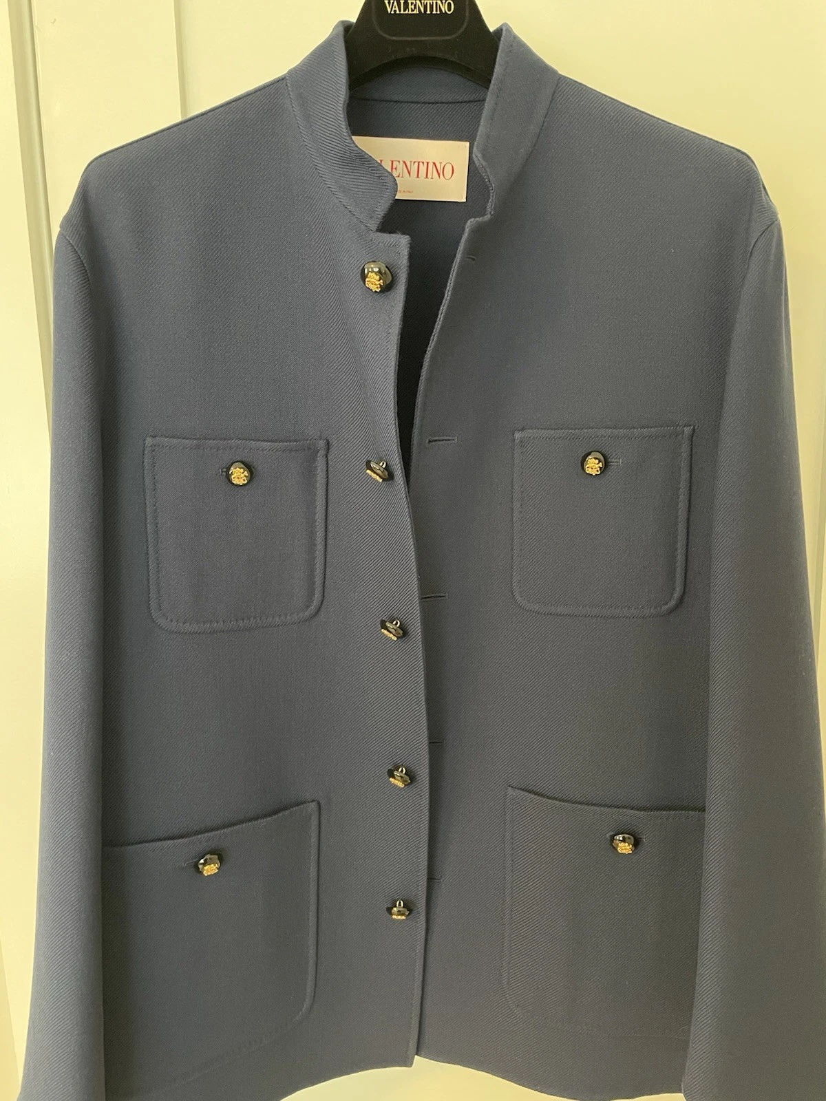 Giacca Valentino doppia lana taglia 52 IT L nuova con etichette vendita al dettaglio di $4.750