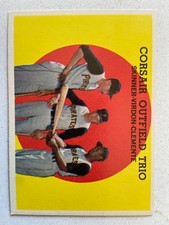 1959 Topps - High # Roberto Clemente, Bill Virdon, Bob Skinner #543