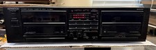 Kenwood KX-68W Dual Cassette Deck Player Dolby B; Tested SEE VIDEO