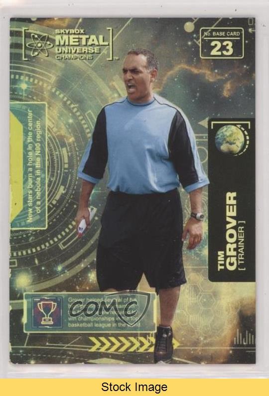 2021 Skybox Metal Universe Champions Gold Spectrum Tim Grover #23 READ 0s7w