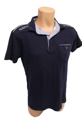 Redway Shirt 2XL passt M kurzarm blau T-Shirt Polo Herren Poloshirt Herrenshirt
