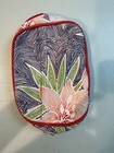Tommy Bahama Pink Purple Floral Print Zipper Accessory/make up  bag NWT — photo 5