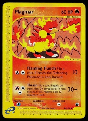 Pokemon Card - Magmar Expedition Base Set 86/165 Uncommon