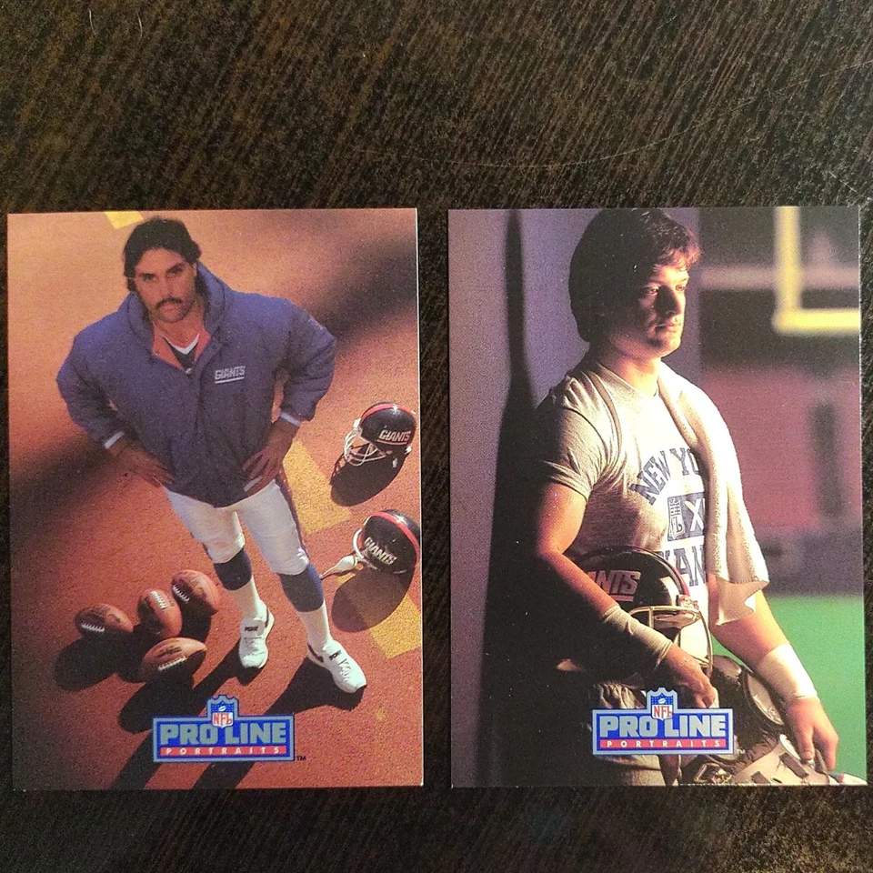 1991 Pro Line Portraits - Handley, Riesenberg, Taylor, Landeta - New York Giants - Image 3 of 4