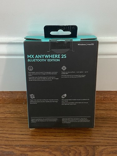 Logitech MX Anywhere 2S Bluetooth Edition Wireless Mouse Graphite 910-007232 New - Picture 2 of 2