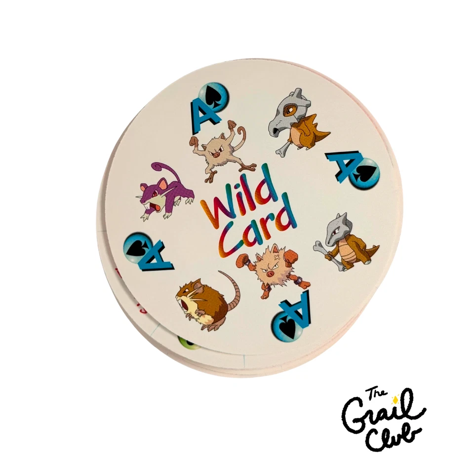 Pokemon 1999 Round Rummy Playing Cards Zipper Travel Pouch Keychain - Free Ship - Image 4 of 4