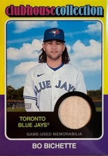 2024 Topps Heritage Bo Bichette Clubhouse Collection Relic #CCR-BBI Blue Jays