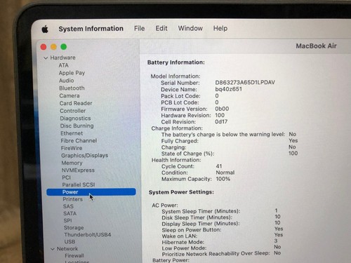 2023 Apple MacBook Air 15.3" M2 Chip 256GB SSD 8RAM A2941 Midnight 41 CC w Mouse - Photo 18/24