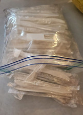 130 Pack Disposable White Plastic Knives Individually Wrapped Sealed