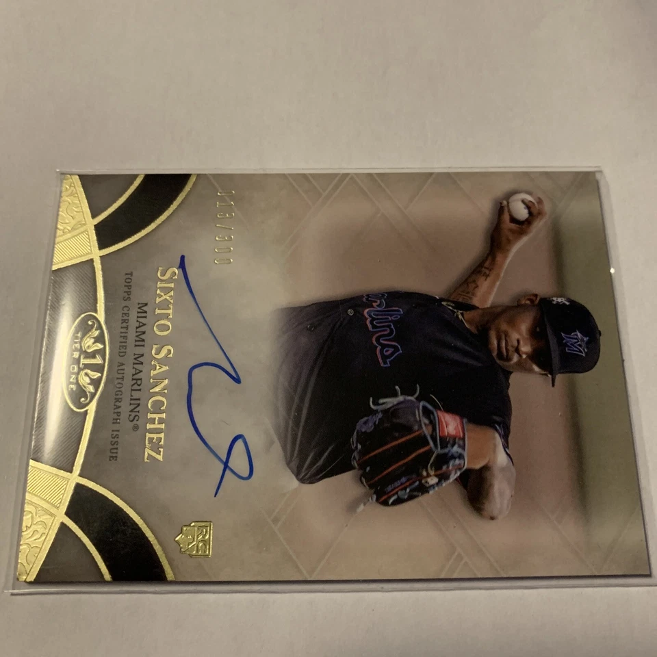 Sixto Sanchez Topps Tier One Auto RC  - Image 3 of 4