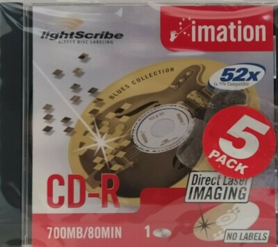 Imation CDR / 5er Pack - Lightscribe - CD-R / 52x / 700MB / 80Min Neu & Versiegelt