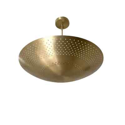 Mid Century Italian 4 Light Elegant Ceiling Flushmount light Perforated Pendant