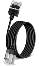 32.8FT Cat6A Cat6 RJ45 LAN Ethernet Patch Cable Super Slim TV PC PS5 PS4 XBOX