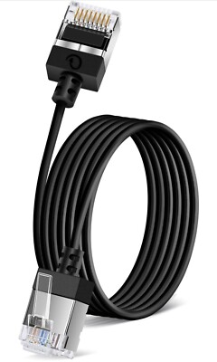 32.8FT Cat6A Cat6 RJ45 LAN Ethernet Patch Cable Super Slim TV PC PS5 PS4 XBOX