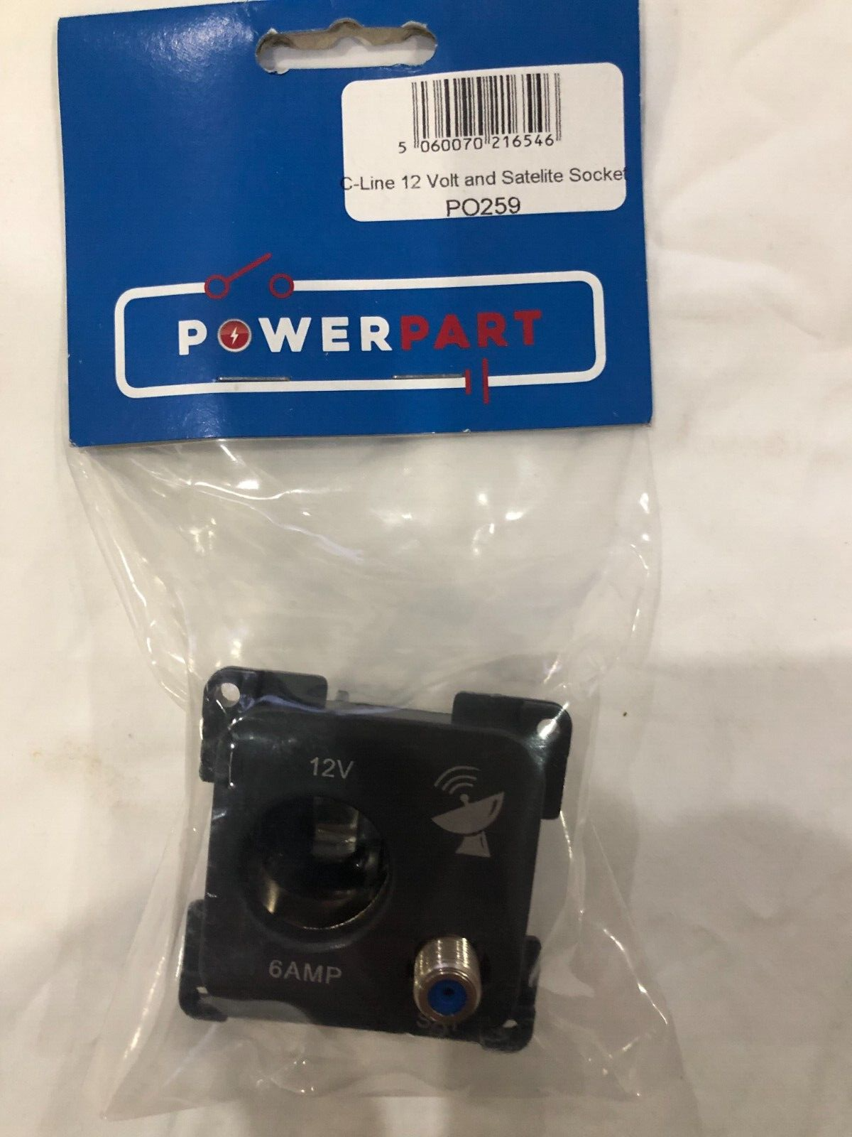C-Line 12 Volt & Satellite Socket Outlet Caravan Motorhome VW Campervan PO259