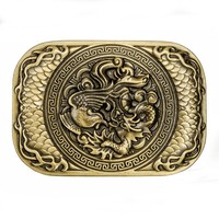 Messing Buckle, Drachen, Drache, Fantasy, Fabelwesen, GüRtelschnalle
