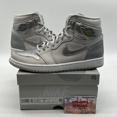 Size Air Jordan Retro OG High Tokyo Grey Silver Suede