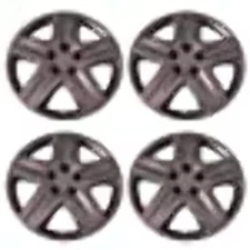 Set of 4 Silver 17 Inch Aftermarket Replacement Hubcaps with Metal Clip...