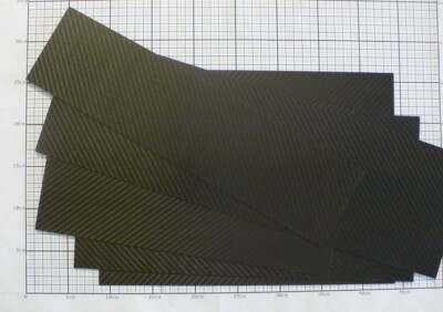 1,5mm CFK Platte Kohlefaser Carbon Platten Länge bis 300mm