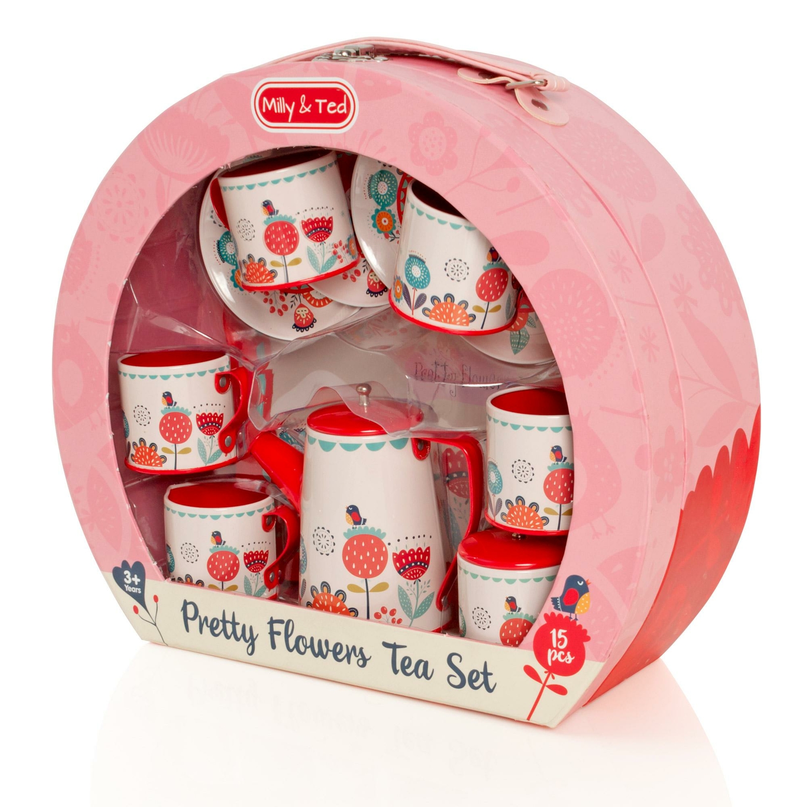 Milly & Ted Carry Case Teaset Childrens Pretend Play Food Kitchen