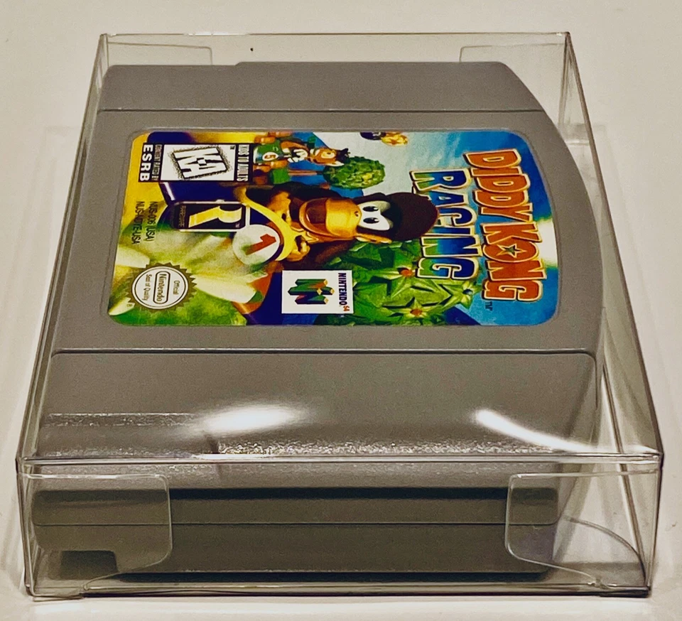 10PC N64 CARTRIDGE PROTECTORS Side Opening Clear Box / Sleeves Case Nintendo 64 - Image 3 of 4